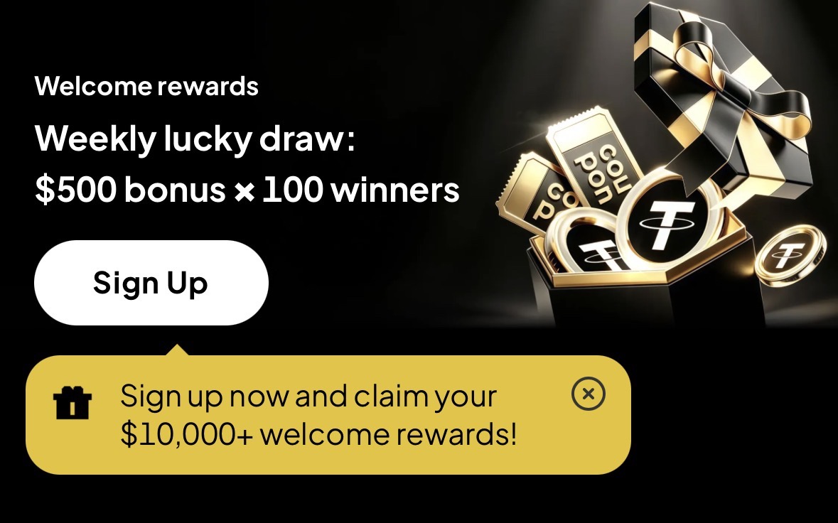 WEEX welcome rewards weekly lucky draw banner